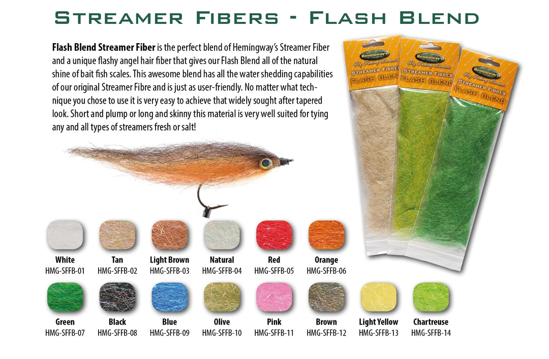 Hemingway‘s Streamer Fibres Flash Blend