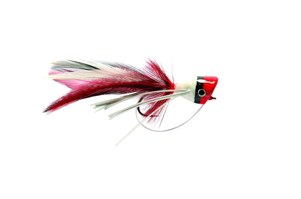 BASS POPPER RED & WHITE