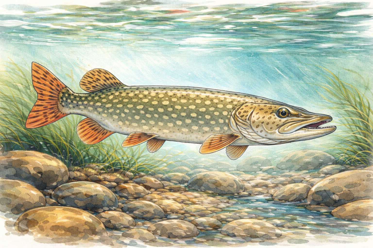 Der Hecht – Der lautlose Jäger im Fliegenfischen