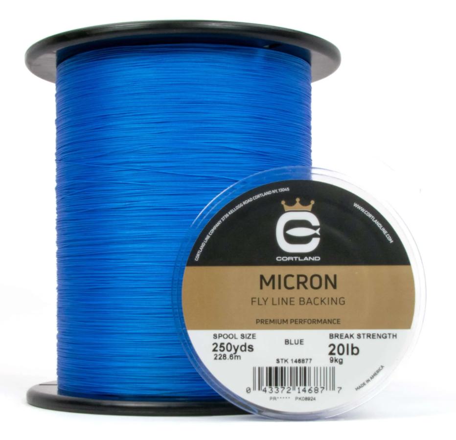 Cortland Micron Backing 30lb 250YDS. Blau