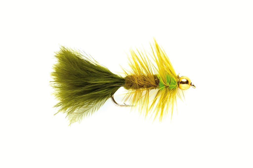 WOOLLY BUGGER OLIVE & GREEN (GOLD NUGGET)