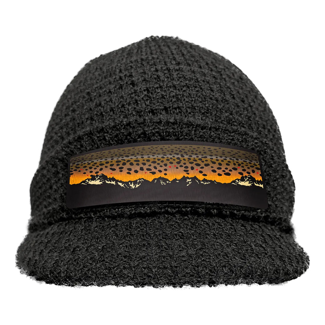 RepYourWater Strickmütze mit Schirm – Brown Trout Mountains – Ansicht 1