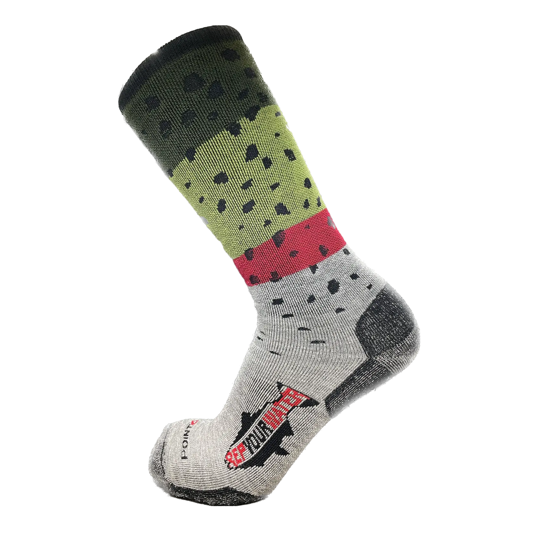 RepYourWater Merino-Socken – Rainbow Trout – Ansicht 1