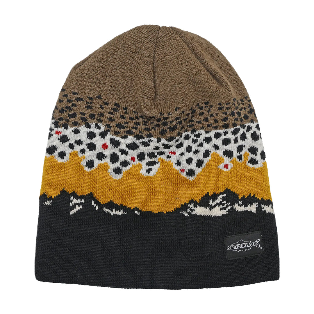 RepYourWater Strickmütze – Brown Trout Mountains – Ansicht 1