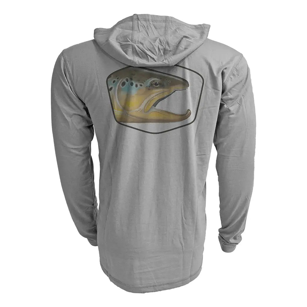 RepYourWater Merino Breeze Funktionsshirt mit Kapuze – Trutta Portrait – Ansicht 1