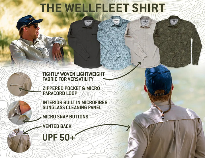 RepYourWater Wellfleet Langarmhemd – Sea Floor – Ansicht 5