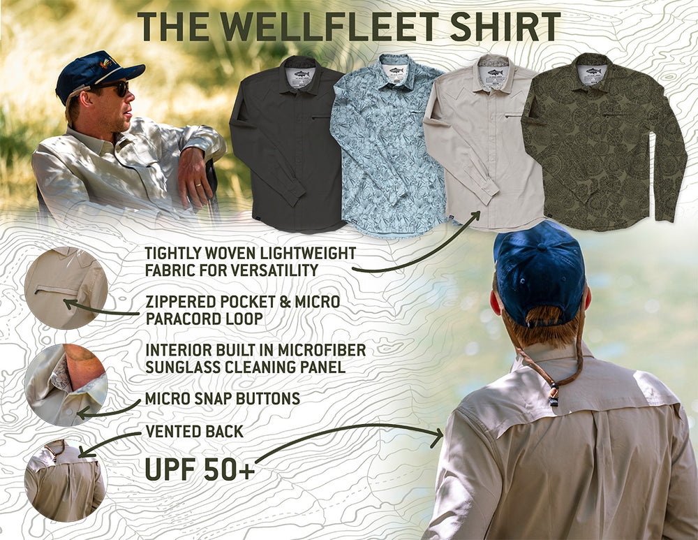 RepYourWater Wellfleet Langarmhemd – Tree Rings – Ansicht 2