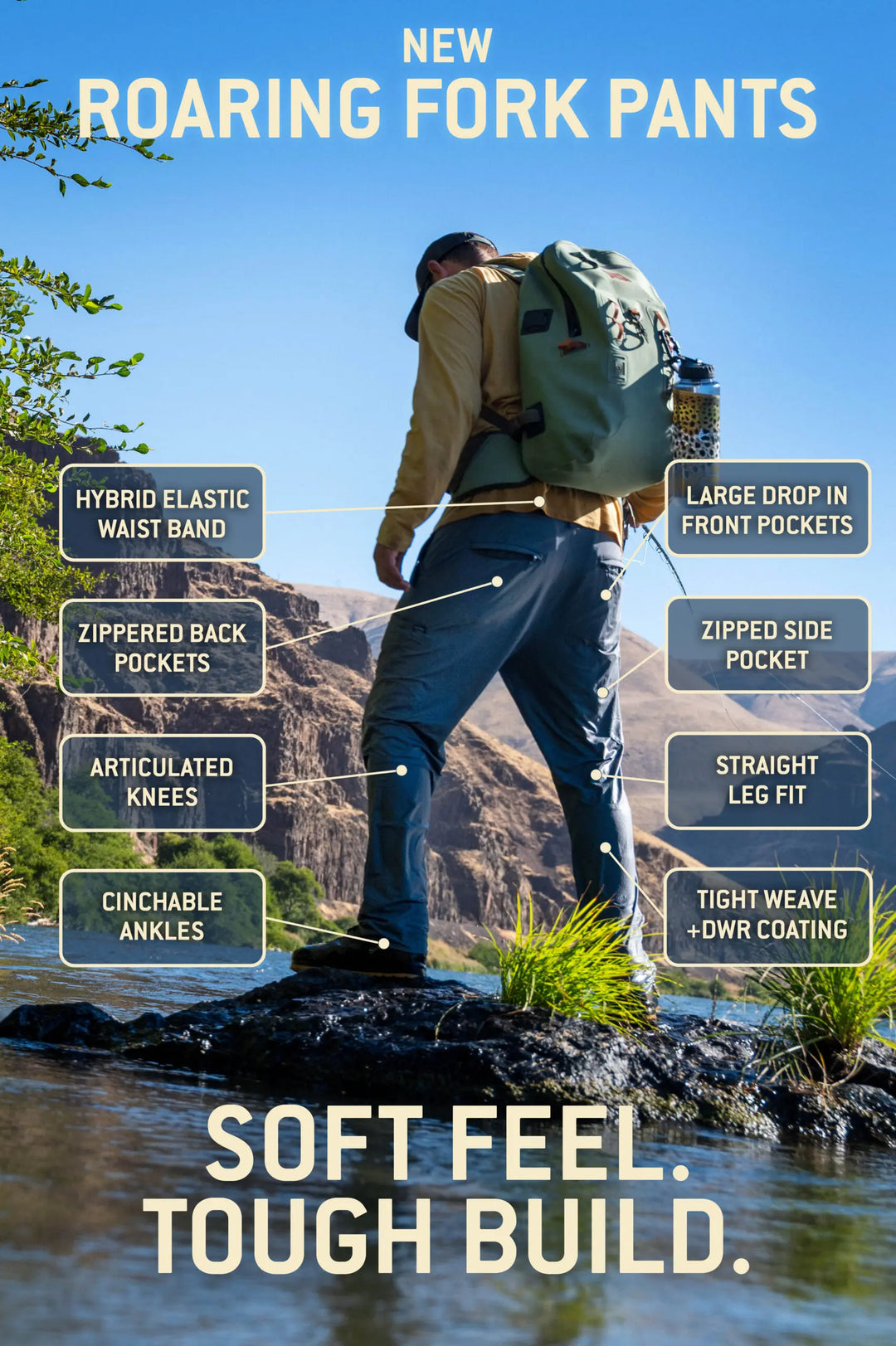RepYourWater Roaring Fork – Outdoorhose – Ansicht 10
