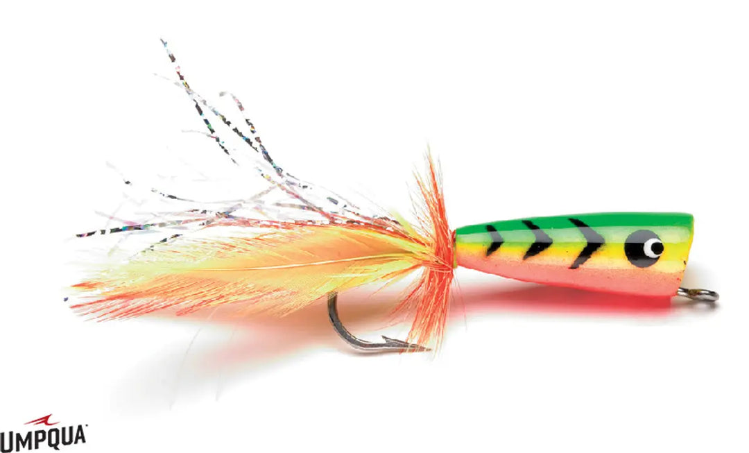 Umpqua Salt Water Popper Dorado Green/Yellow 2/0 – Salzwasser-Popper