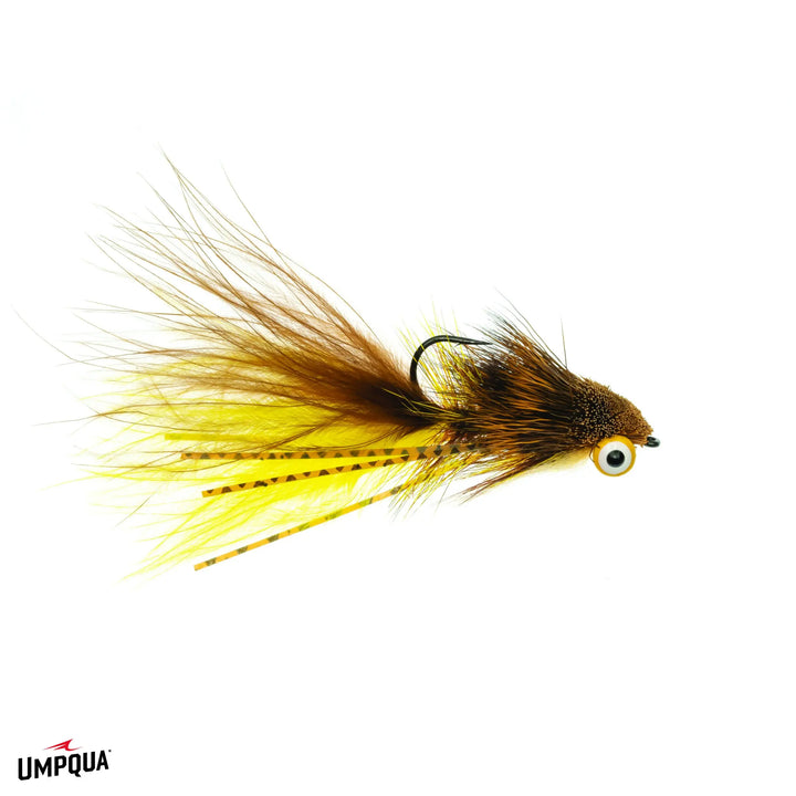 Umpqua Slider Bugger Mena – Brown Yellow
