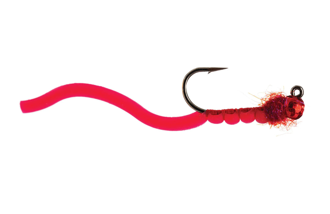 Umpqua Squirmy Wormie Jig Blood Red 12 – Nymphe