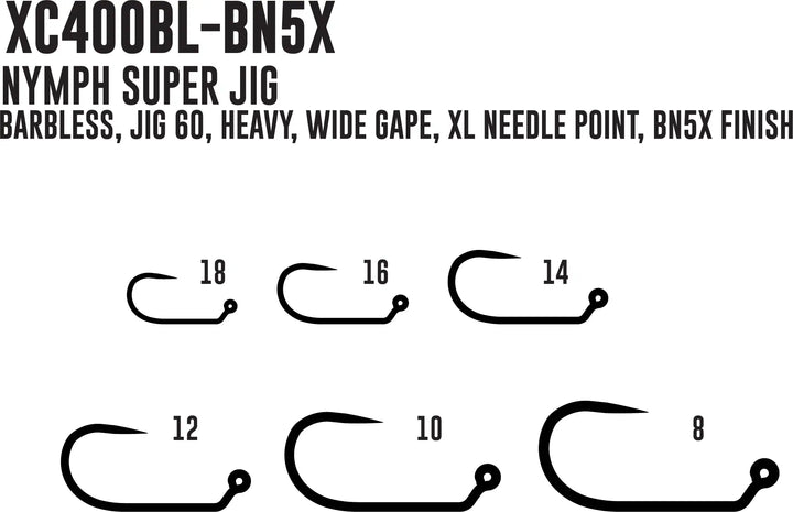 Umpqua X-Series XC400BL – Bindehaken ohne Widerhaken – Ansicht 2