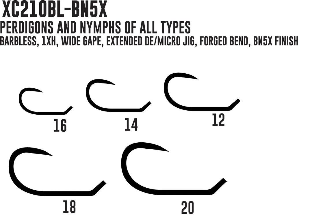 Umpqua X-Series XC210BL – Bindehaken ohne Widerhaken – Ansicht 2