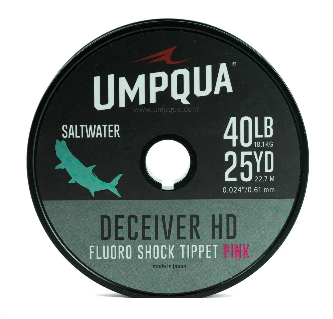 Umpqua Deceiver HD SW Shock Pink Tippet – 25 yd