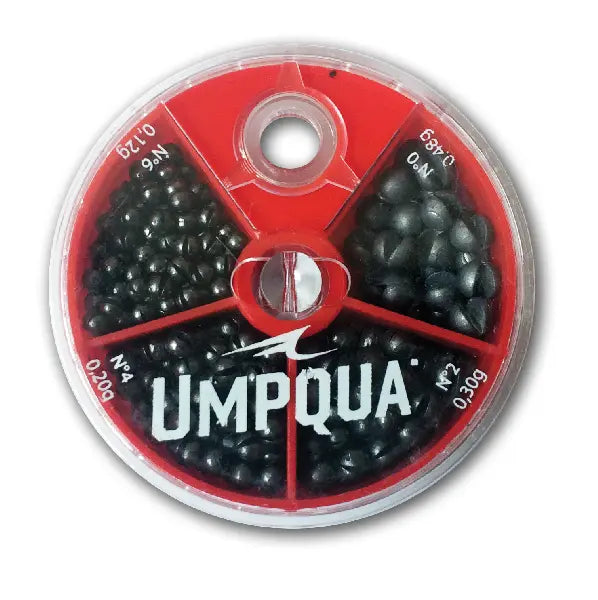 Umpqua 4-Way Split Shot Assortment – Klemmgewichte