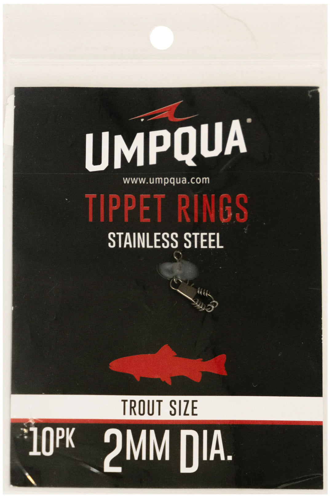 Umpqua Tippet Ring Standard – 2 mm, 10 Stück