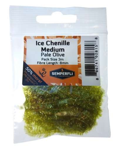 Ice Chenille 12mm Large Pale Olive