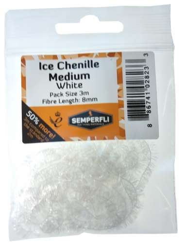 Ice Chenille 12mm Large White