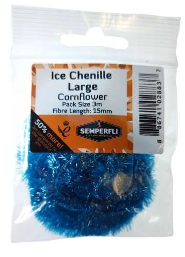 Ice Chenille 15mm Large Cornflower