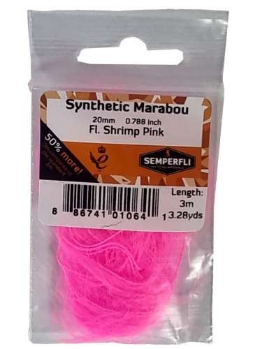 Synthetic Marabou 20mm Fl Shrimp Pink