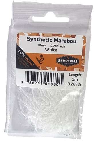 Synthetic Marabou 20mm White