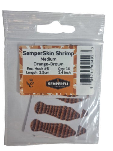 SemperSkin Shrimp Orange-Brown Medium (Hook #6)