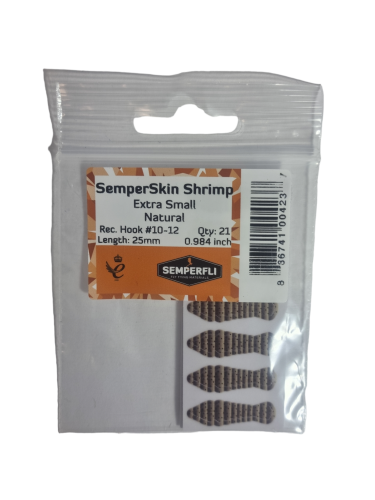 SemperSkin Shrimp Natural Extra Small (Hook #10-#12)