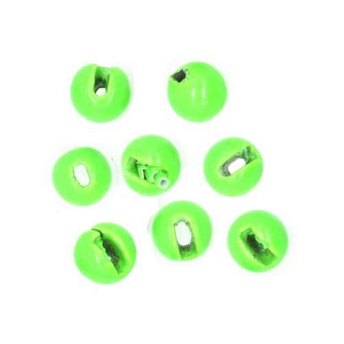 Tungsten Slotted Beads 2mm (5/64 inch) Fl Green