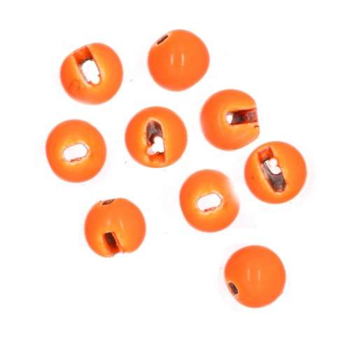 Tungsten Slotted Beads 2.3mm (3/32 inch) Fl Orange