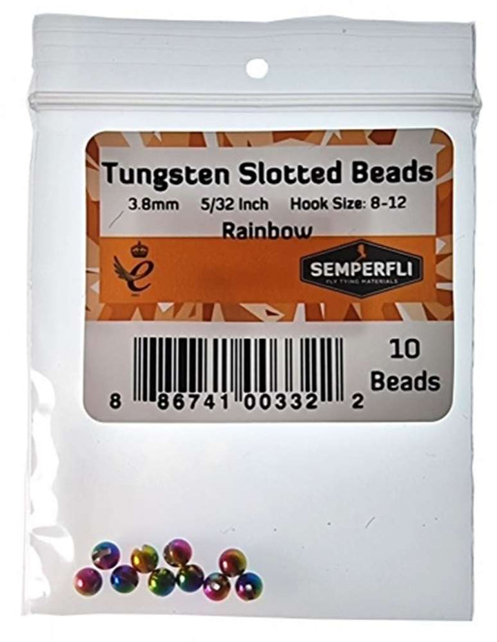 Semperfli Tungsten Slotted Beads 3.8mm (5/32inch)