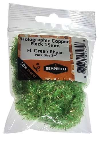 Copper Tinsel Fleck 15mm Large Fl Green Rhyac