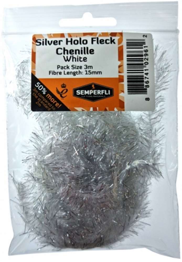 Semperfli Silver Tinsel Fleck 15mm