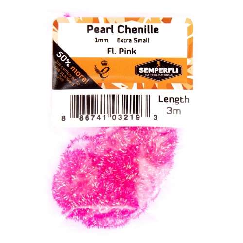 Pearl Chenille 1mm Fl Pink