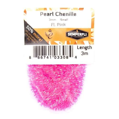 Pearl Chenille 3mm Fl Pink