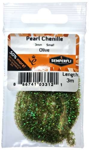 Pearl Chenille 3mm Olive