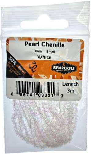Pearl Chenille 3mm White