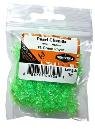 Pearl Chenille 8mm Medium Fl Green Rhyac