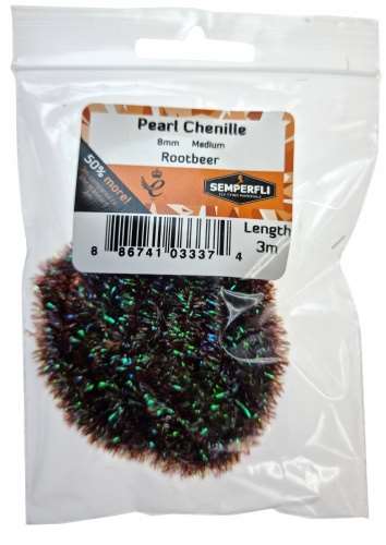 Pearl Chenille 8mm Medium Rootbeer