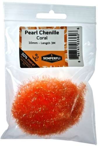 Pearl Chenille 10mm Coral