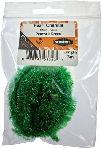 Pearl Chenille 10mm Peacock Green