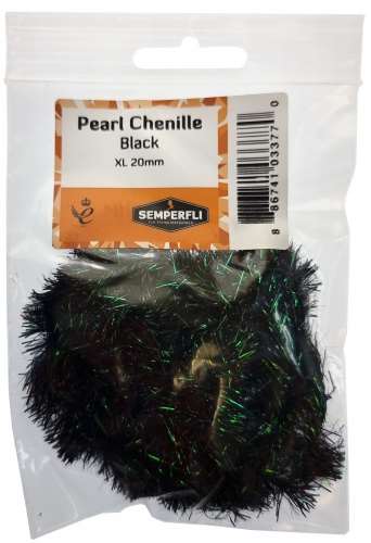 Pearl Chenille 20mm XL Black