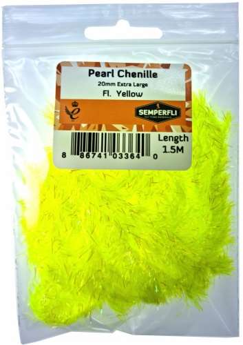Pearl Chenille 20mm XL Fl Yellow
