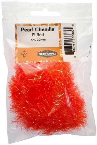 Pearl Chenille 30mm XXL Fl Red