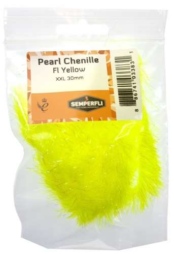 Pearl Chenille 30mm XXL Fl Yellow