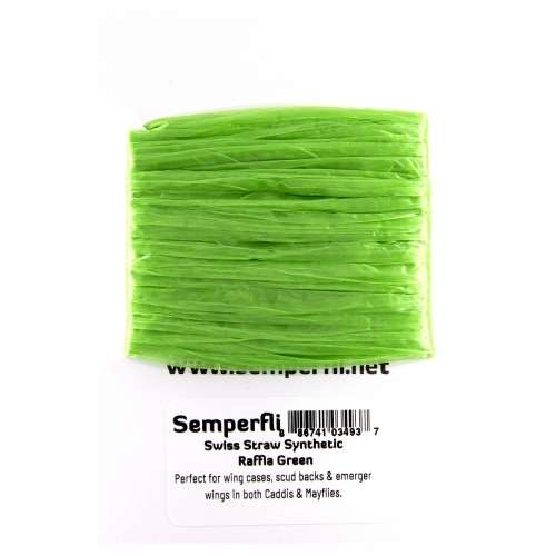 Swiss Straw Synthetic Raffia Green