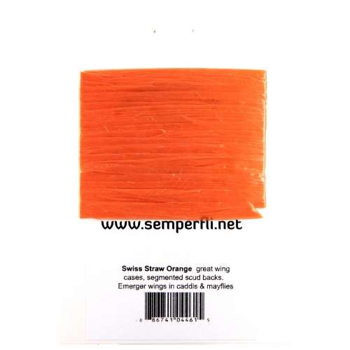 Swiss Straw Synthetic Raffia Orange