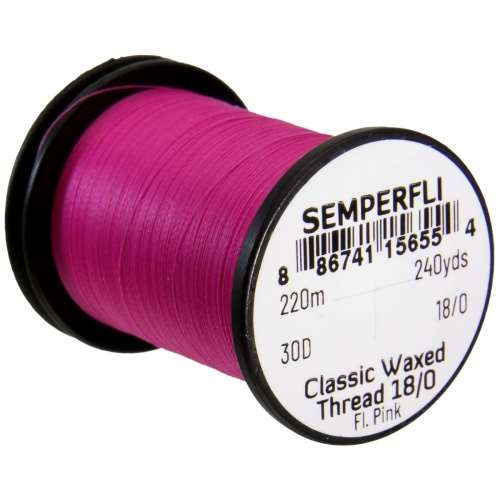 Classic Waxed Thread 18/0 240 Yards Fluoro Pink