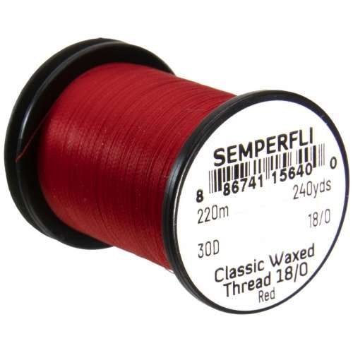 Classic Waxed Thread 18/0 240 Yards Red