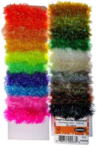 Pearl Chenille Multicards 20mm Large Mixed 20 Colors