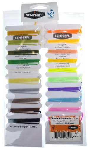 Suede Chenille Multicards 1.5mm Mixed 20 Colors